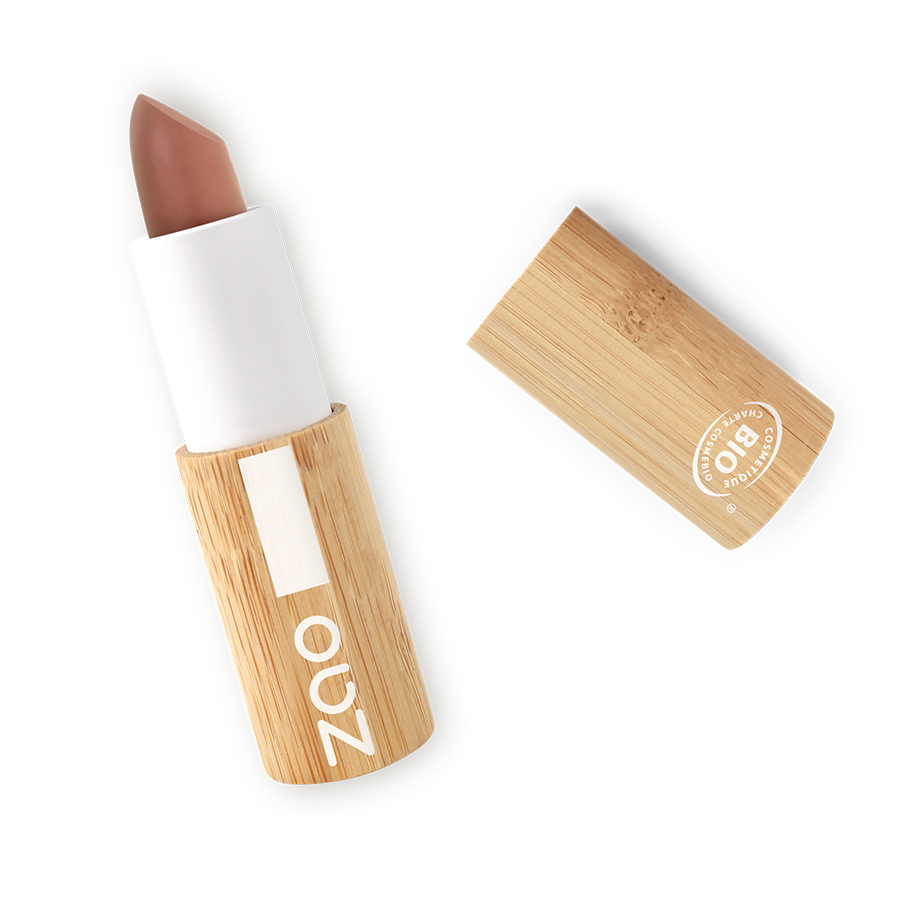 Zao - rouge à lèvres Coccon 416 Brun rose 3,5g - certifié bio