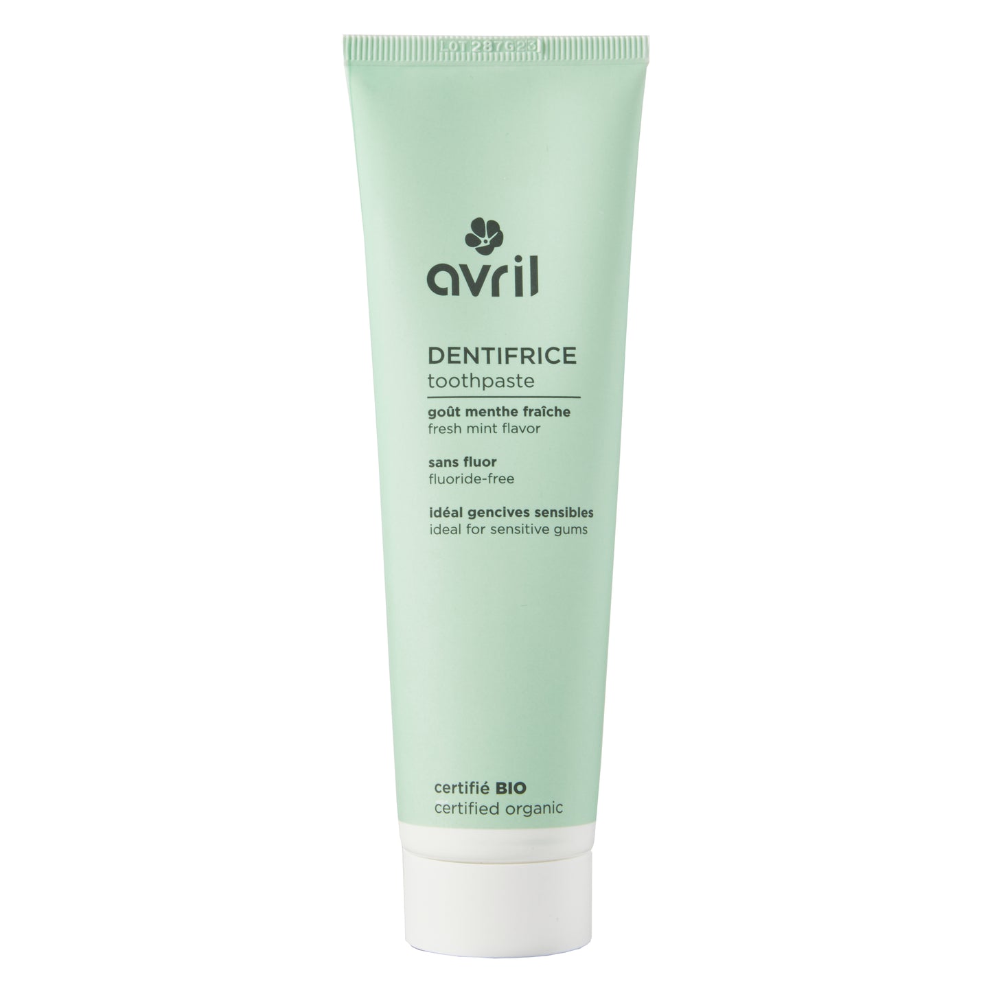 Avril - Dentifrice menthe fraîche sans fluor 100ml - certifié bio