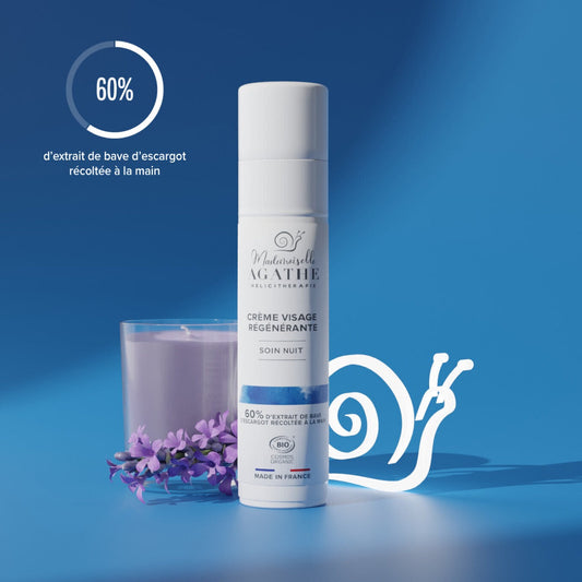 Mademoiselle Agathe - crème visage régénérante nuit 50 ml - certifié bio