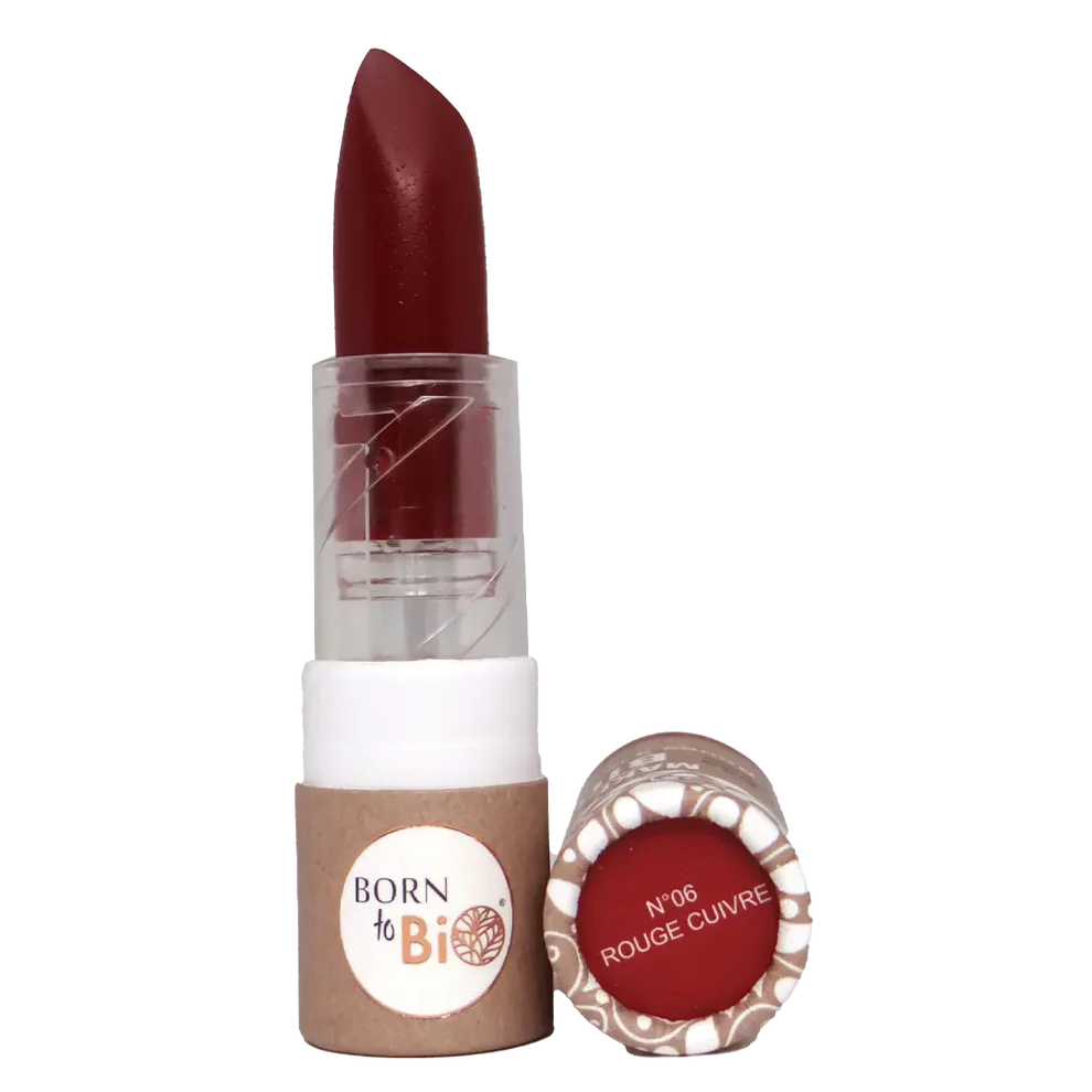 Born to Bio - Rouge à lèvres 06 rouge cuivre 3,5g - certifié bio