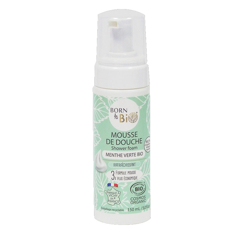 Born to Bio - mousse de douche menthe verte 150 ml