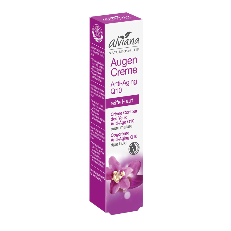 Crème contour des yeux anti âge Q10 15 ml Alviana