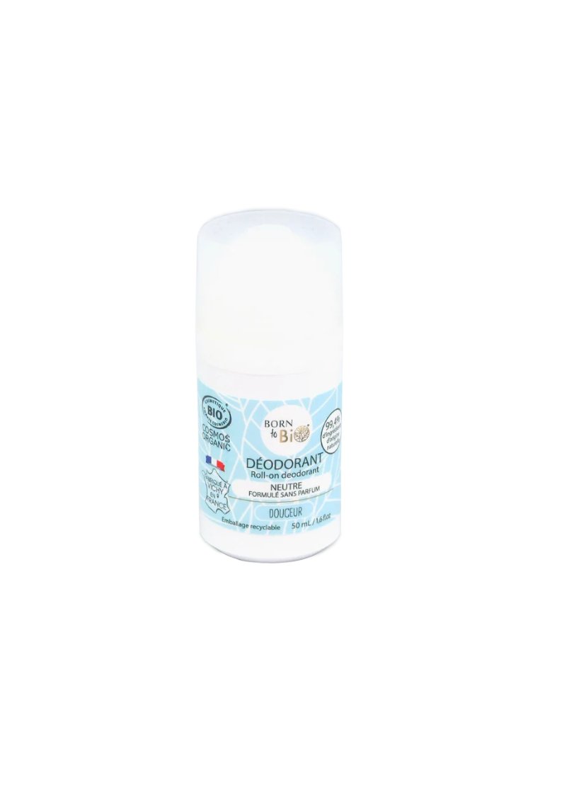 Born to Bio - déodorant roll on neutre douceur 50 ml - certifié bio