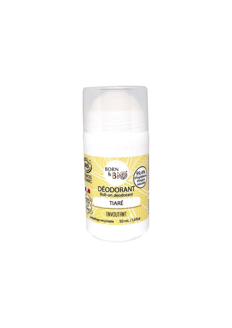 Born to Bio - déodorant roll on tiaré envoutant 50 ml - certifié bio