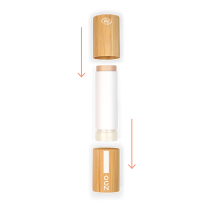 Zao - enlumineur 2 en 1 Shine-up stick 315 beige doré 10g - certifié bio