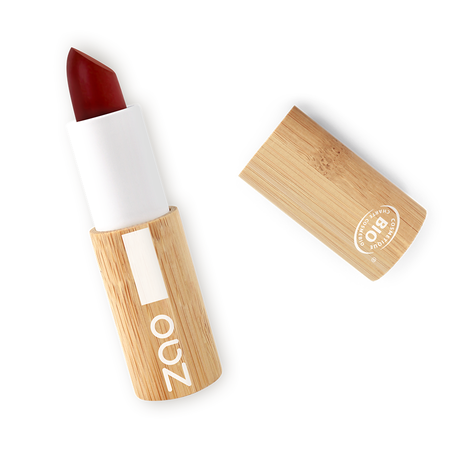 Zao - rouge à lèvres Coccon 413 Bordeaux 3,5g - certifié bio