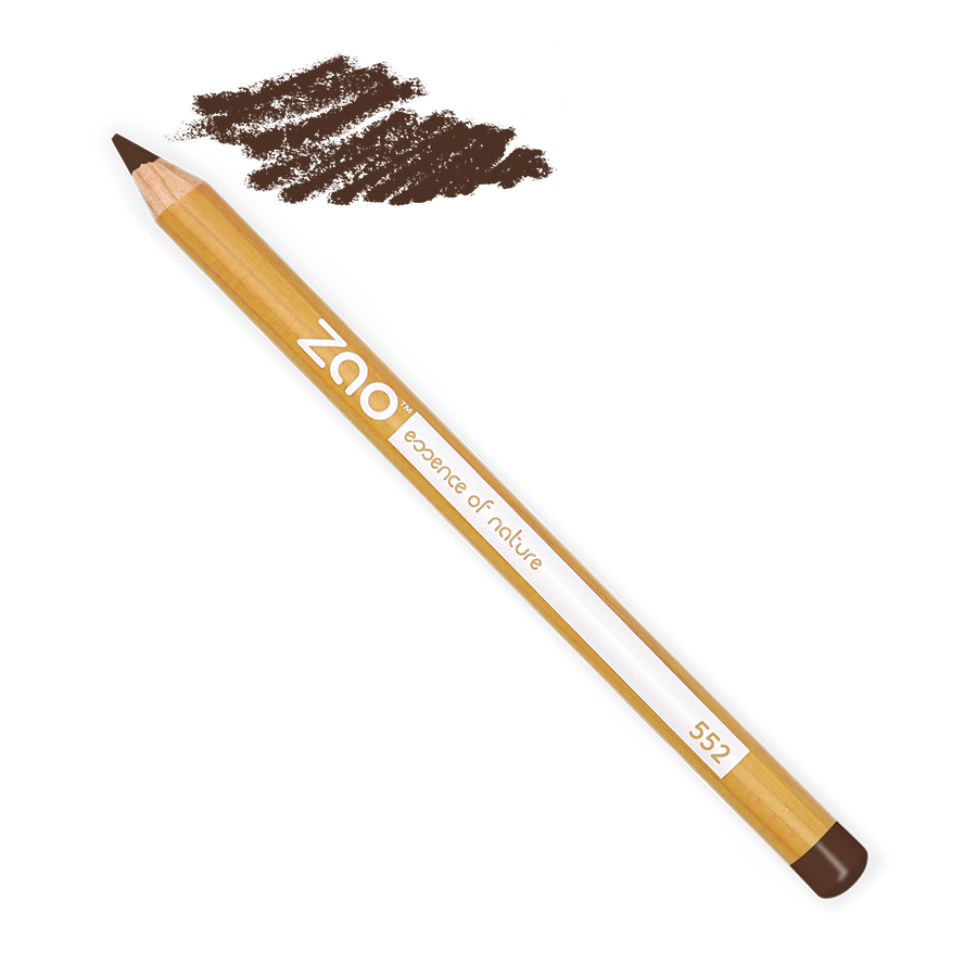 Zao - crayon yeux et sourcils 552 brun foncé 1,14g - certifié bio