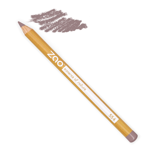 Zao - crayon yeux et sourcils 554 brun clair 1,14g - certifié bio