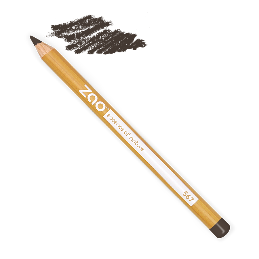Zao - crayon sourcils 567 brun ébène 1,14g - certifié bio