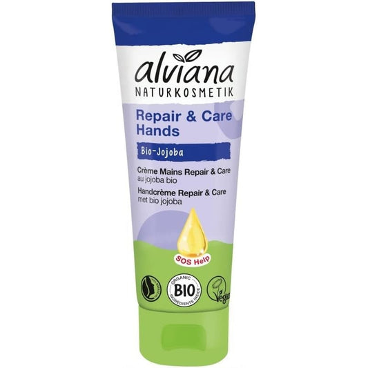 Crème mains repair & care jojoba bio 75ml Alviana