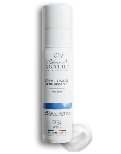 Mademoiselle Agathe - crème visage régénérante nuit 50 ml - certifié bio
