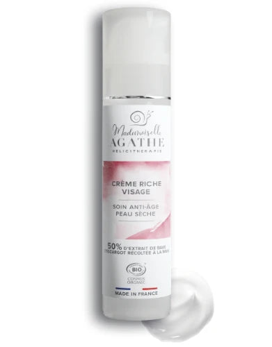 Mademoiselle Agathe - crème riche visage anti-âge 50 ml - certifié bio