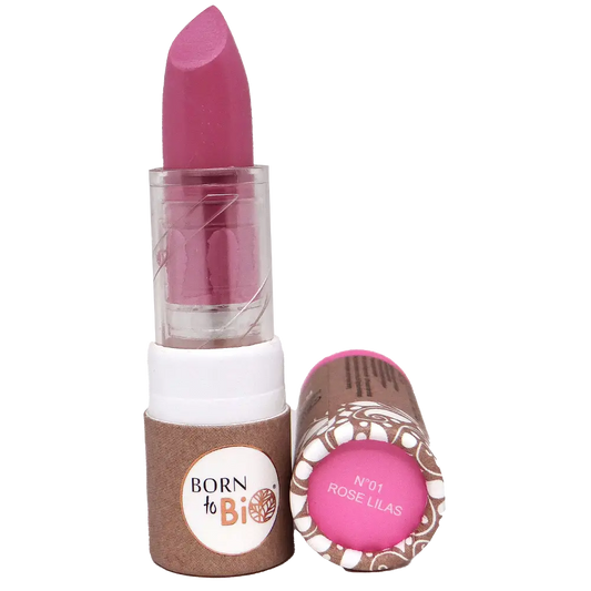 Born to Bio - Rouge à lèvres 01 rose lilas 3,5g - certifié bio