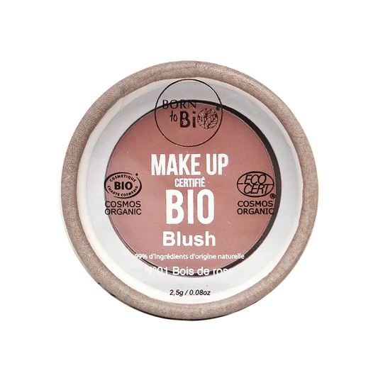 Born to Bio - fard à joues (blush) 01 bois de rose 2,5g - certifié bio