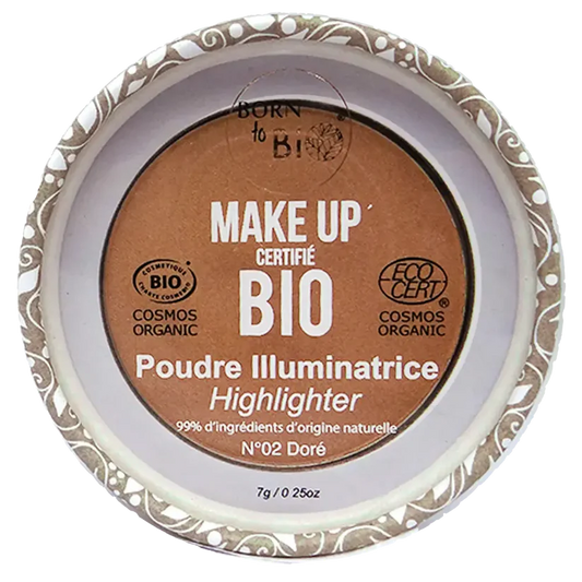 Born to Bio - poudre illuminatrice (highlighter) 02 doré 7g - certifié bio
