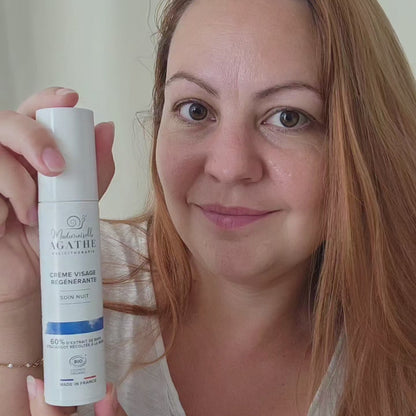 Mademoiselle Agathe - crème visage régénérante nuit 50 ml - certifié bio