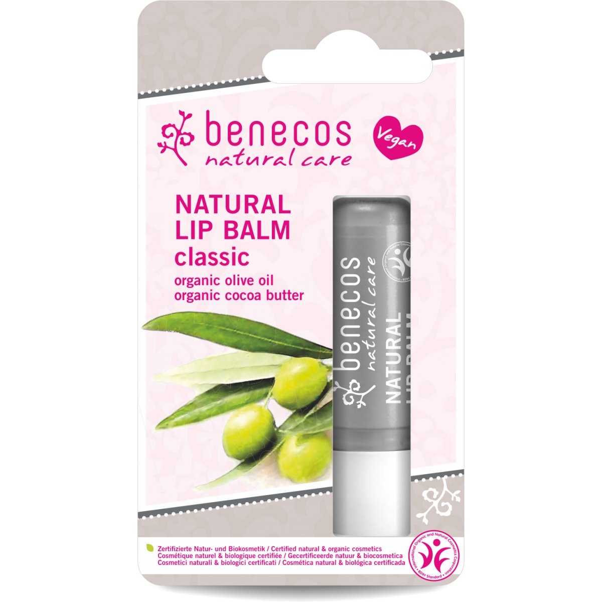 Baume à lèvres bio classic 4,8g Benecos